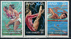 Мальта, 1984, Олимпиада, 3 марки